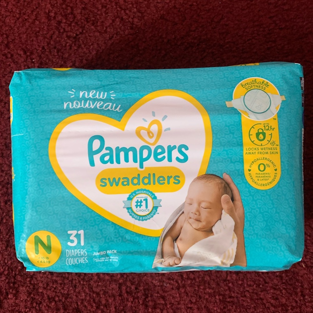 Pampers Swaddlers Newborn Disposable Diapers